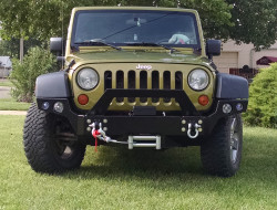 2007 2008 2009 2010 2011 2012 2013 2014 2015 2016 2017 2018 2019 2020 2021 2022 2023 Jeep JK Front Bumper with Winch plate