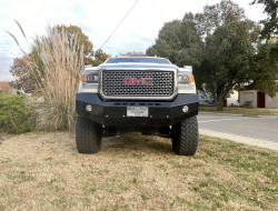 2015 2016 2017 2018 2019 GMC 2500 2500HD 3500 3500HD Premium Front Bumper, front bumper, ranch hand, smooth steel