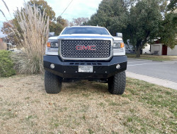 2015 2016 2017 2018 2019 GMC 2500 2500HD 3500 3500HD Premium Front Bumper, front bumper, ranch hand, smooth steel