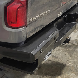 2019 2020 2021 2022 2023 2024 chevy, gmc, ts, rear bumper, diamond, tread plate, smooth, thunder struck bumper, ranch hand, sensors